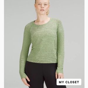Lululemon Swiftly Tech 2.0 Race Length Top - We Are From Space/Heathered Black